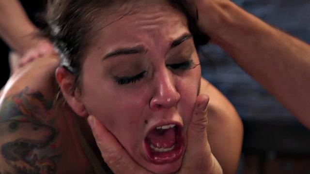 Anally trained BDSM sub spanked and fucked by master