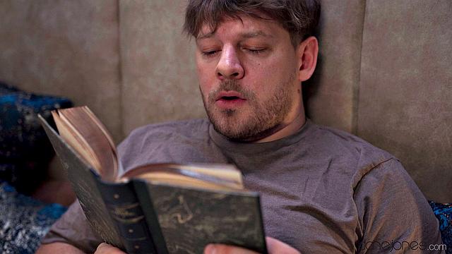 Romantic sex in bed with wife