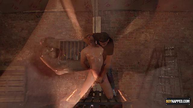Oiled Up Twink Gets Wanked Off! - Luke Adams And Deacon Hunter