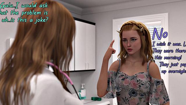 Futa3dX - Futa Blonde Grows A Cock And Fucks Friends Hard