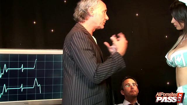 Nurse Katie in stockings