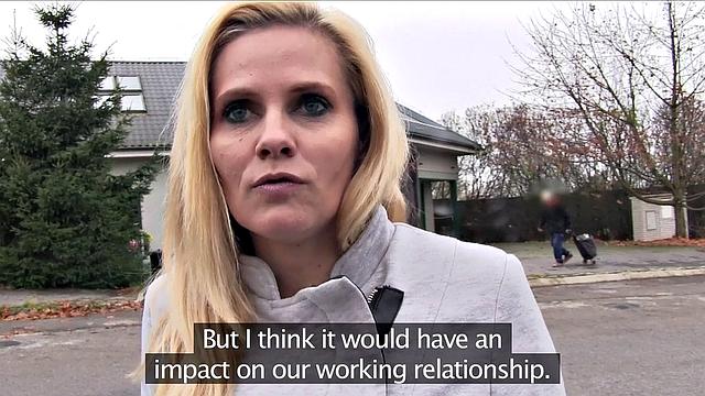 Blonde MILF desperate for work fucks outdoors for a hot fuck and a ride