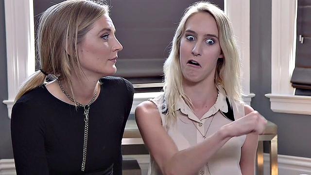 BDSM pussy babe rides cock on domina demand in 3some