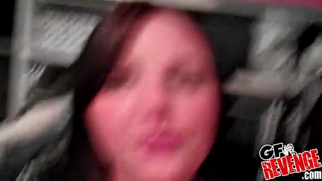 Kinky brunettes share intimate kisses & small tits