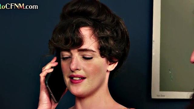 HJ CFNM ladies give group HJ to lucky man till cum