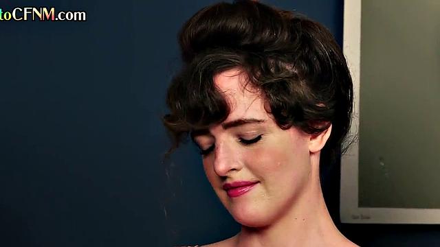 HJ CFNM ladies give group HJ to lucky man till cum