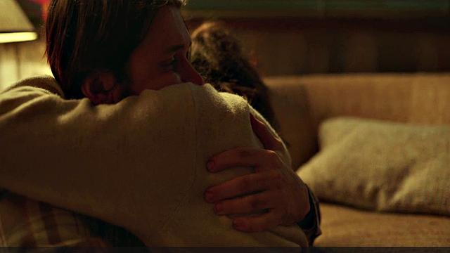 Brunette bombshell Margaret Qualley enjoys outdoor kissing and topless sex in smiley indoor video