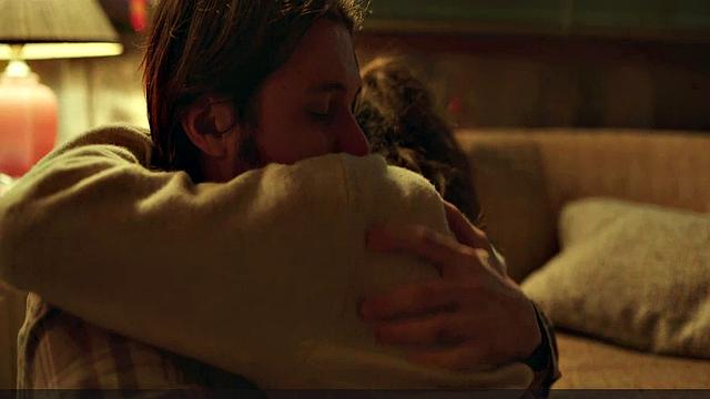 Brunette bombshell Margaret Qualley enjoys outdoor kissing and topless sex in smiley indoor video