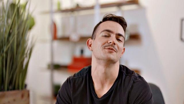 Casting eager jock wanks and cums in solo action