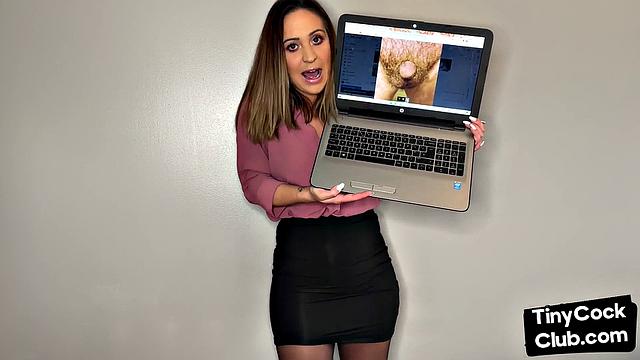 SPH femdom babe talks dirty about poor small cocks