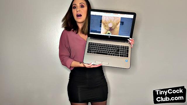 SPH femdom babe talks dirty about poor small cocks