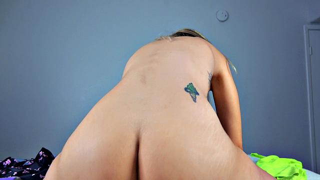 Experience orgasmic pleasure with this kinky solo play in the bedroom