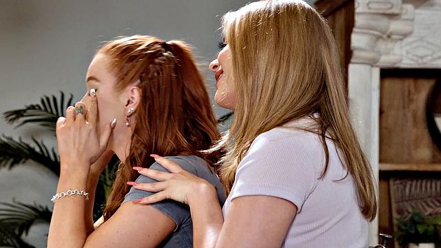 GIRLSWAY - Hot Madison Morgan Takes Rough SQUIRTING Break From Work With Girlfriend Nicole Aria