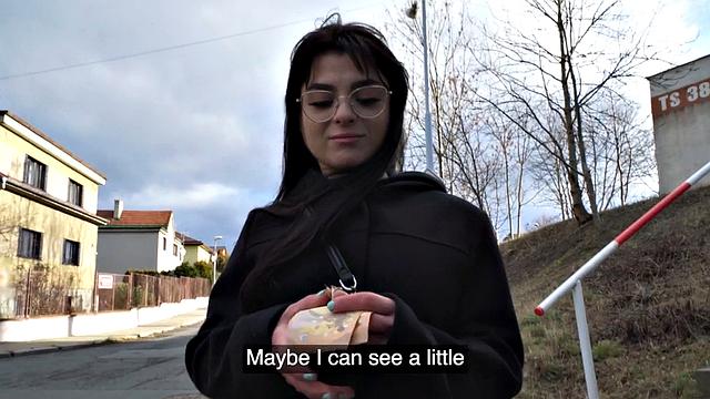 Pulled amateur enjoys public sex