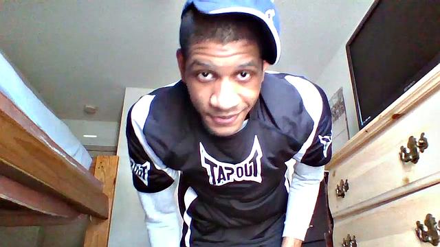 Ebony Twink Strokes Dick