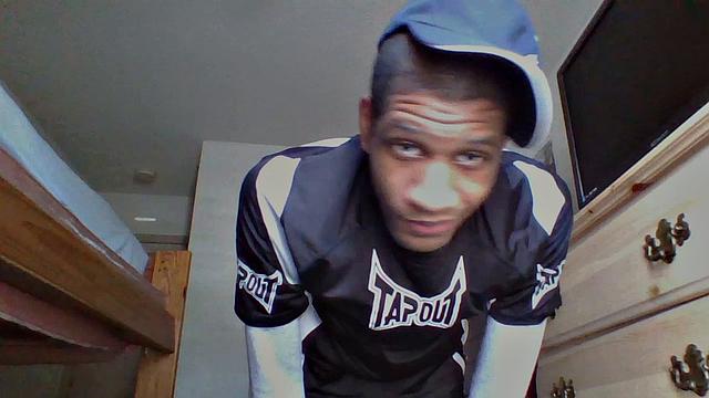 Ebony Twink Strokes Dick