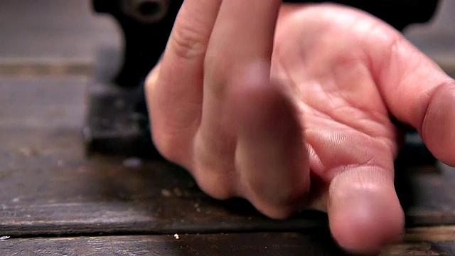 BDSM busty MILF suffers with Hitachi