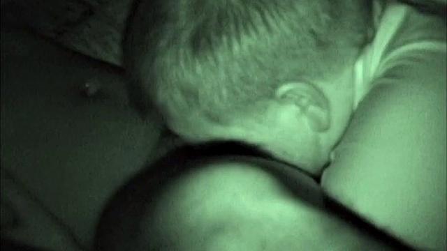 This amateur homemade video features Auntie Bob giving young Walter an ass licking and blow job. An infrared camera is used to capture the scene, and we never see the boy's face