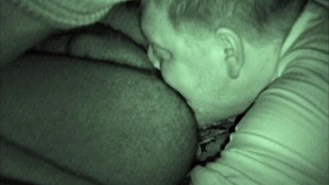 This amateur homemade video features Auntie Bob giving young Walter an ass licking and blow job. An infrared camera is used to capture the scene, and we never see the boy's face