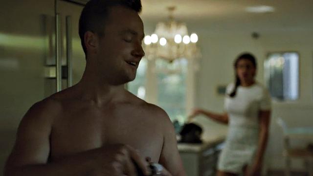 Sinning stepmom throating stepson while fingering