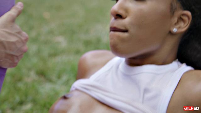 Milf Workout Teases Neighbor