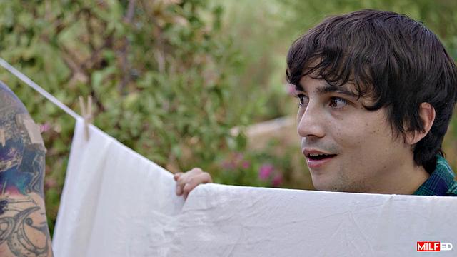 Milf Workout Teases Neighbor