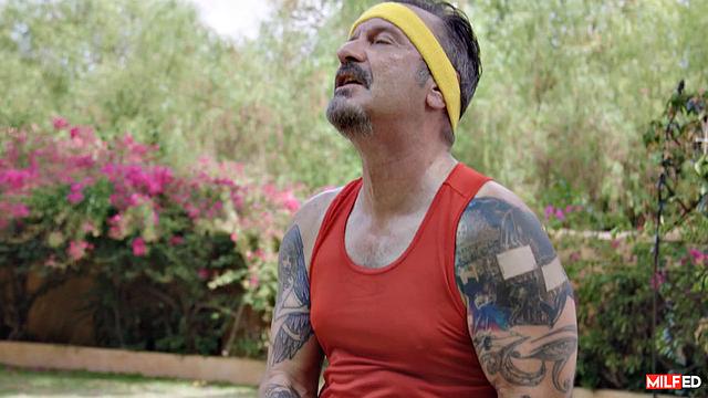 Milf Workout Teases Neighbor