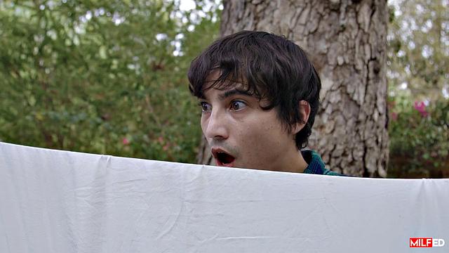 Milf Workout Teases Neighbor