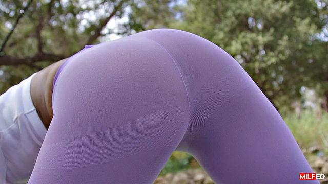 Milf Workout Teases Neighbor