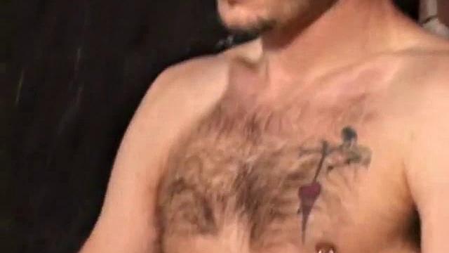 Woody Steel sneaks off to his private place in the garage to jerk off. There, he strips down and works up a boner. Once hard, he strokes with determination and edges himself a few times before pumping his load onto the floor.