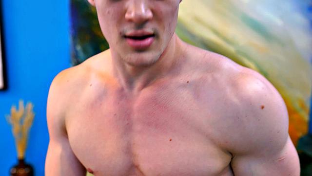Horny Hunk Wanks Off