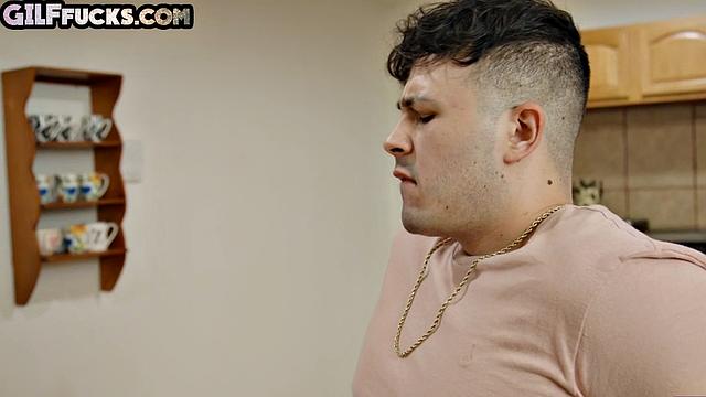 Horny lingerie granny gets drilled