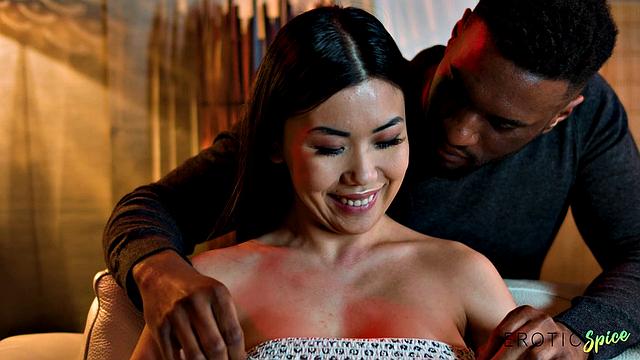 Asian beauty with Ebony fantasies