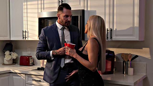 Caitlin Bell fucks her friend's husband at the party