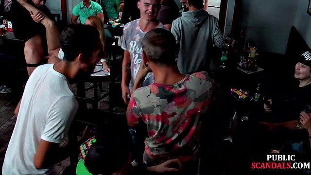 Pulled blonde sucking strangers