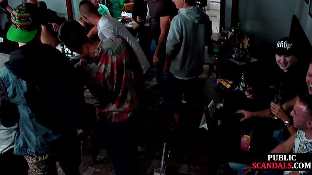 Pulled blonde sucking strangers