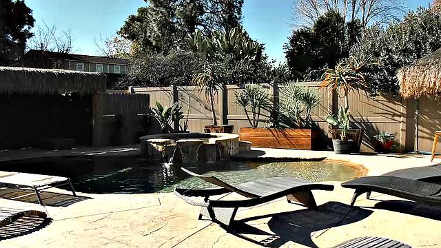 Big Tits Tattooed Blonde Karma Rx Finds out Why Pool Man Gets Tons of Pussy