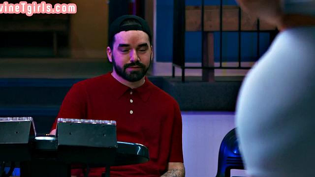 Public fuck with busty trans in bowling alley