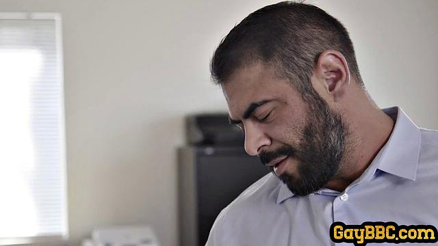 Muscle ebony jock gets analsmashed