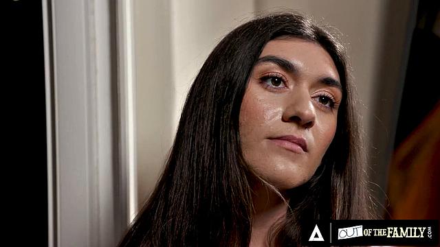 OUT OF THE FAMILY - Aubry Babcock's Sexuality Test Turns Into Stepmom Hardcore 3-Way