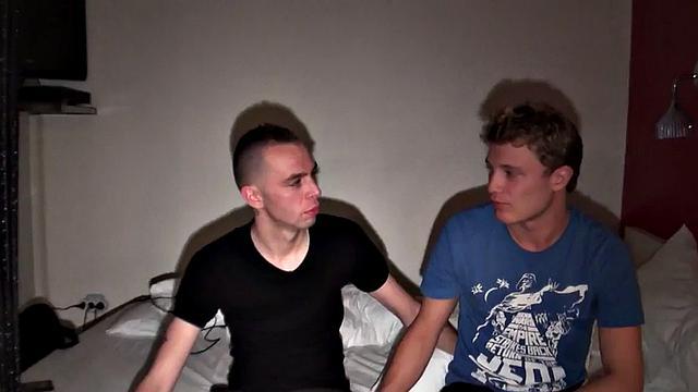 Amateur jockstrap stud fucked by BF after blowjob