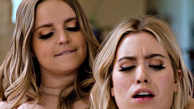 GIRLSWAY - MILF Rachael Cavalli & Stepsis Bunny Madison & Codi Vore Fuck Stepdaughter Jill