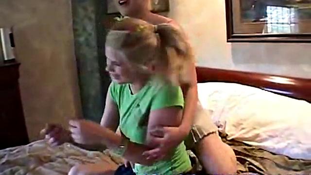 Little Summer with her Blonde Girlfriend