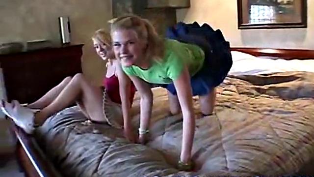 Little Summer with her Blonde Girlfriend