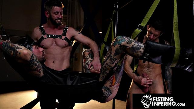 Horny Bottom Mouth & Ass Domed By Tatted Studs - FistingInferno
