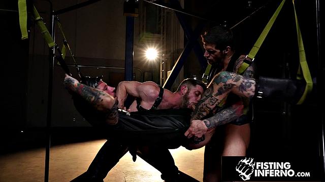 Horny Bottom Mouth & Ass Domed By Tatted Studs - FistingInferno