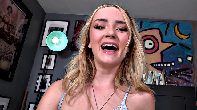 POV 21yo amateur GF gets nailed while talking dirty