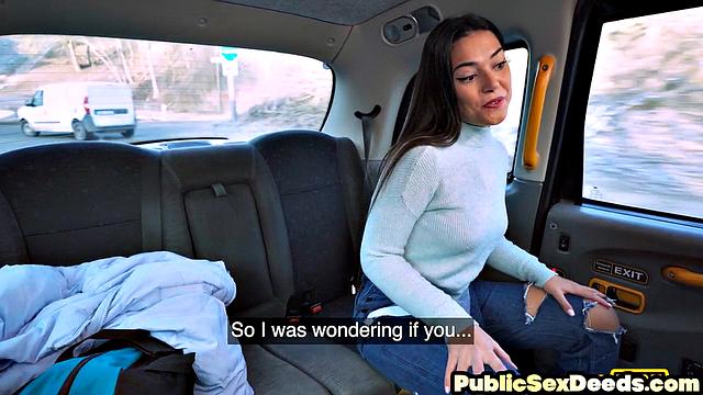 Cockhungry babe drilled by driver