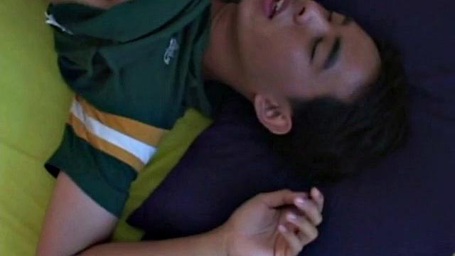 Hairycock asian twunk gets bottomed by BF