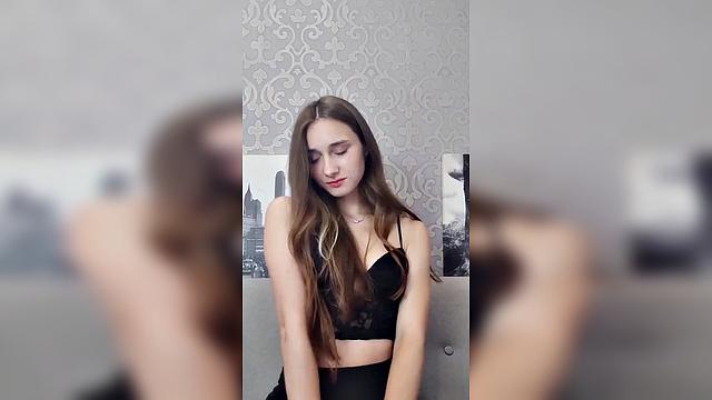 long hair pretty girls club black corset